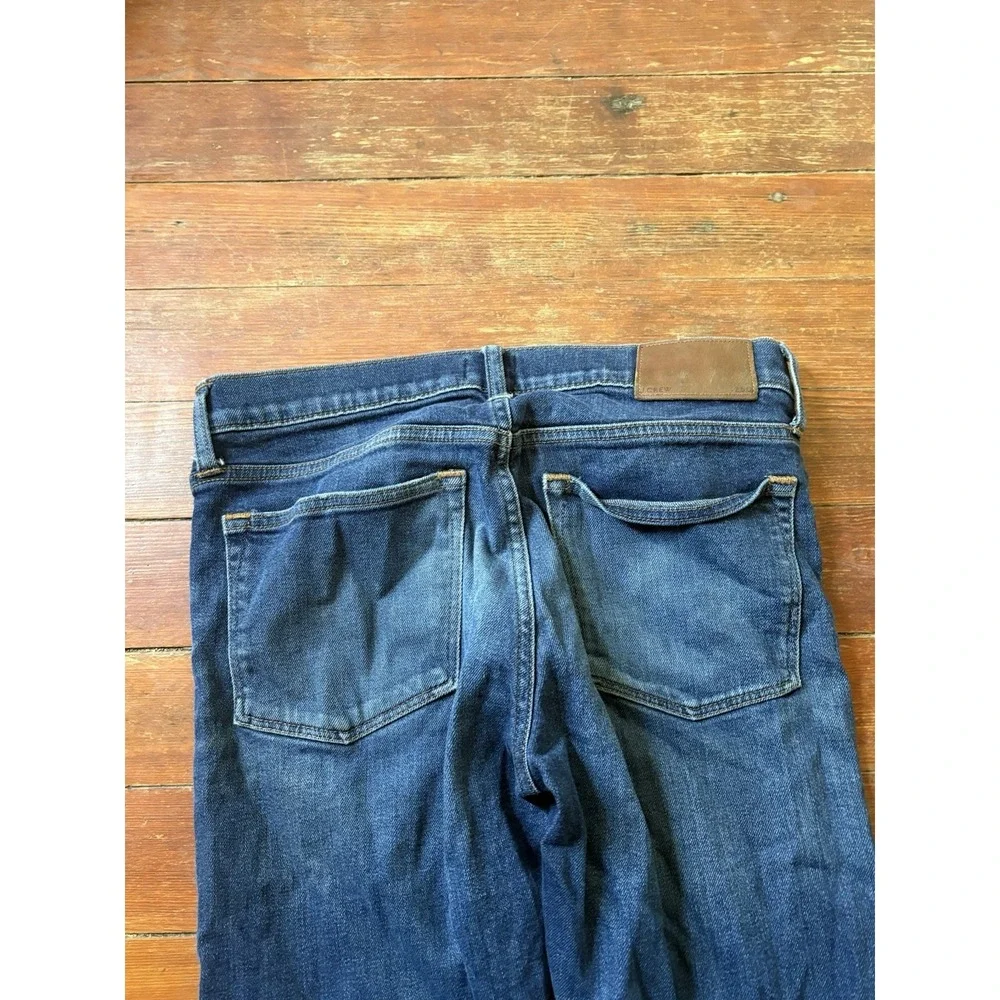 J.Crew 250 Skinny Jeans Mens 31x34 Blue Stretch Kurabo Japanese Denim